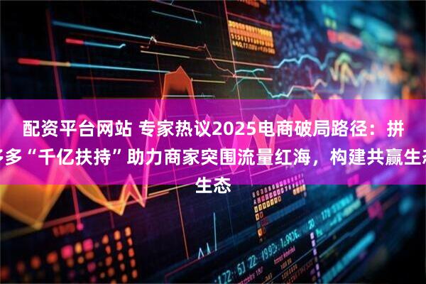 配资平台网站 专家热议2025电商破局路径：拼多多“千亿扶持”助力商家突围流量红海，构建共赢生态